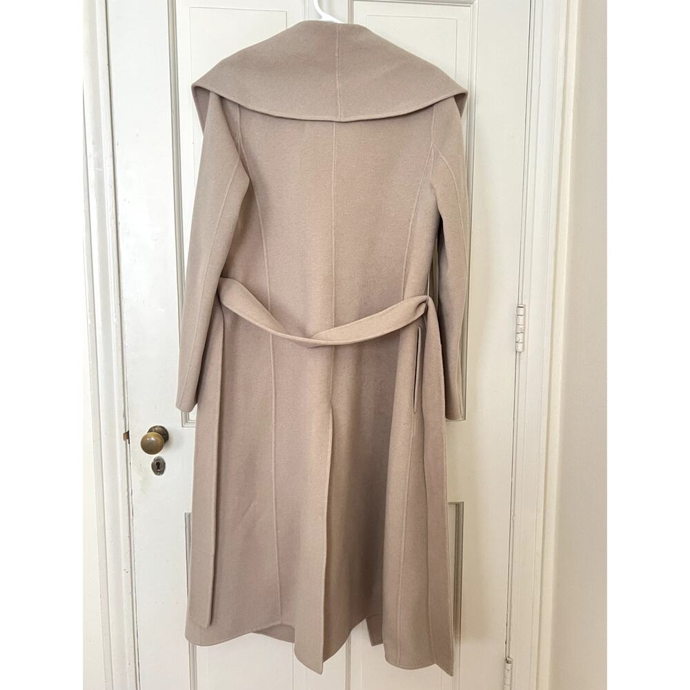 THEORY Shawl Collar Wool & Cashmere Coat Grey Oat (with flaws)- size large - Picture 7 of 8